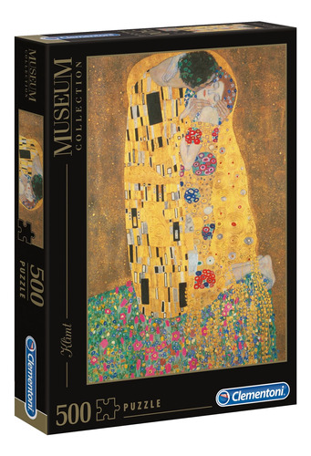 Imagen 1 de 2 de Rompecabezas Clementoni Museum Collection Klimt  - Il Bacio 35060 de 500 piezas