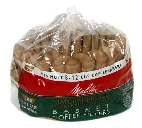 Filtros Café Melitta Marrón Natural Sin Blanquear 100 Uds.