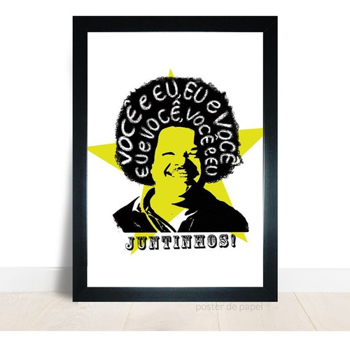 Quadro Musica Tim Maia Soul Mpb Arte Poster Moldura Vidro A3