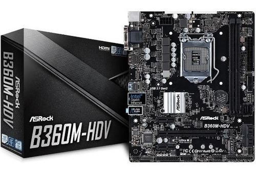 Motherboard Asrock B360m Hdv 9ta Intel 1151 Ddr4 Tranza