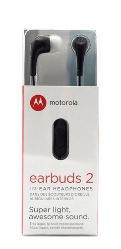 Auricular in-ear Motorola Earbuds 2 Earbuds 2s negro