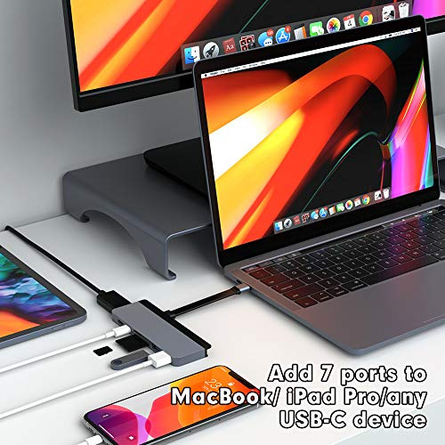 Hub Usb C Hyperdrive, Adaptador Mac Tipo C De Doble Hub Para