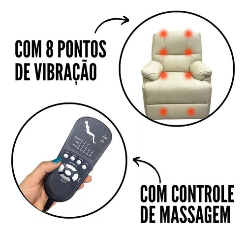 Poltrona Do Papai Reclinavel Com Massagem