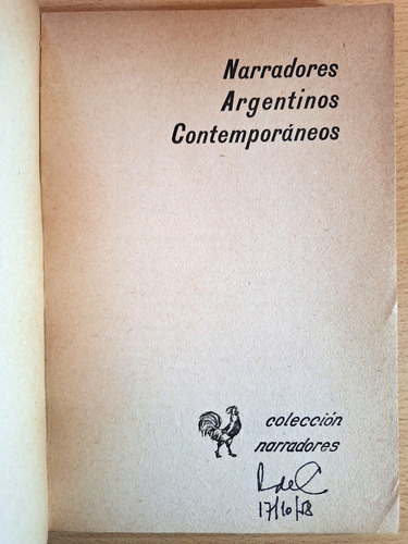 Narradores Argentinos Contemporáneos N° 1/2 - Sapientia 1958 (Usado)
