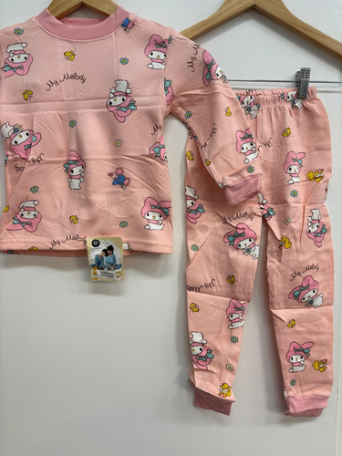 Pijama Invierno Infantil Niño Niña Estampado Térmico Frizado
