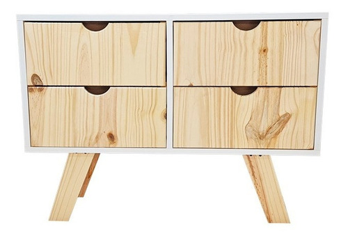 Cómoda Cajonera Escandinava 4cajones - Minimalista Chifonier