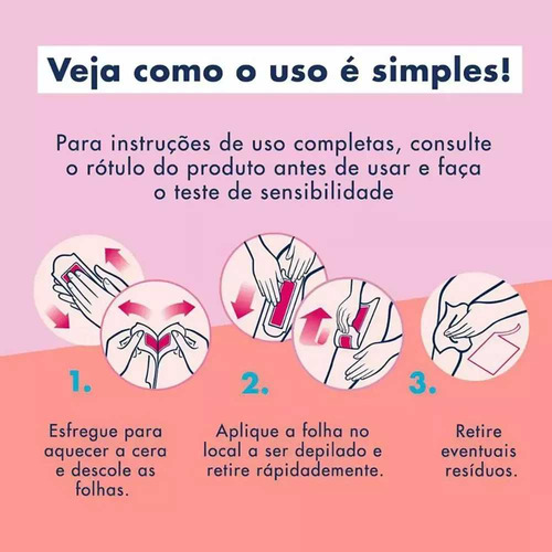 Veet Cera Fria Corporal Peles Normais C/ 12 Folhas