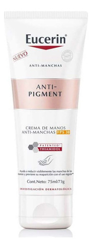 Crema De Manos Eucerin Antipigment Fps30 X 75ml