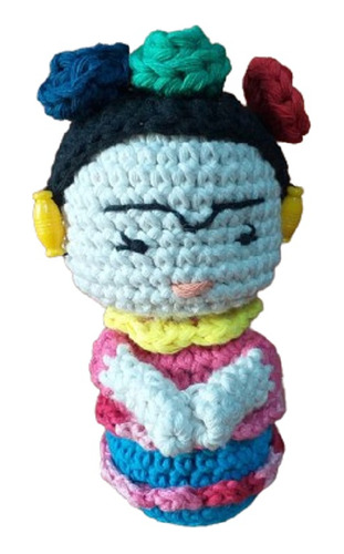 Muñeca Frida Tejida Al Crochet Amigurumi