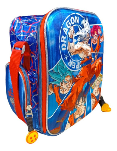 Lonchera Escolar Dragon Ball Dbs112lb026a Color Azul