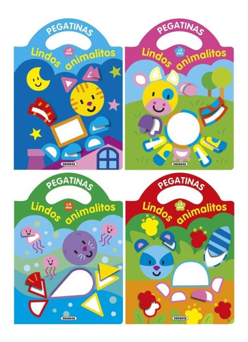 Libro Infantil Colección Lindos Animalitos Con Stickers