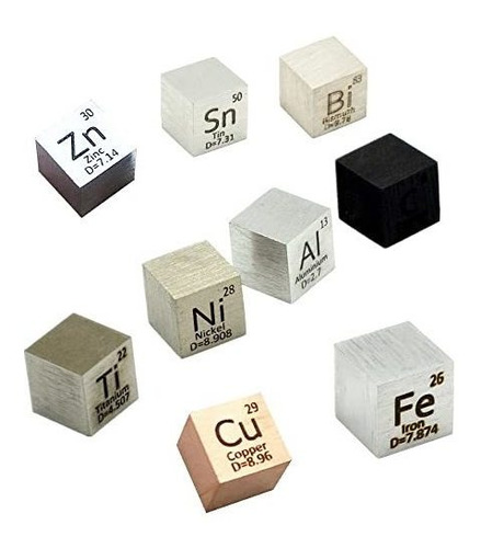 Set De Cubos Elementos De Tabla Periodica 10mm  X 9u C/caja