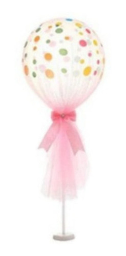 Imagen 3 de 3 de Varillas Topper Porta Globos Moño 20 Cm X 10 Pzas