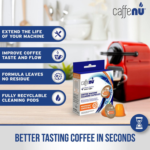 Cápsulas De Limpieza Cafeteras Nespresso Mejora Sabor Café.