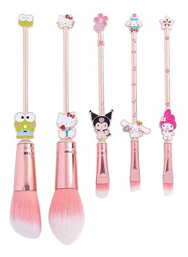 Set De Brochas Maquillaje Hello Kitty Kawaii
