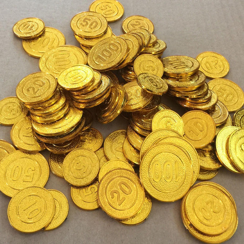 .. 100 Unids Fichas De Poker 5 10 20 50100 Monedas Piratas