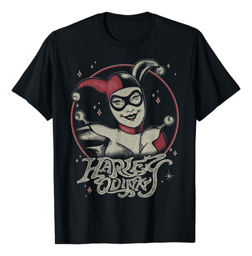 Dc Comics Harley Quinn Camiseta Con Retrato Oscuro