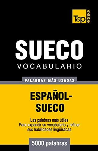 Libro: Vocabulario Español-sueco 5000 Palabras Más Usadas