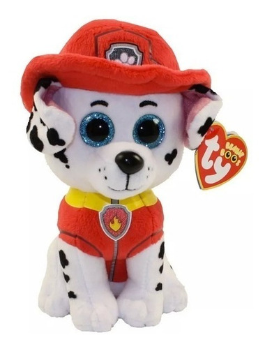 Peluche De Marshall Paw Patrol Color Blanco