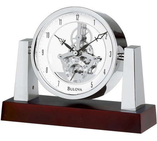 Reloj Bulova Clocks B7520 Largo De Mesa Vintage Madera Retro