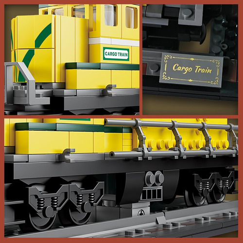 Kazi Juego De Juguetes De Construcción De Tren De Vapor, Mod