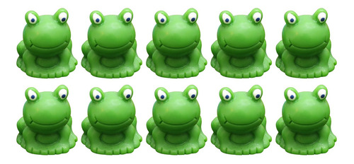 10 Uds. Figuritas De Ranas Pequeñas, Mini Ranas,