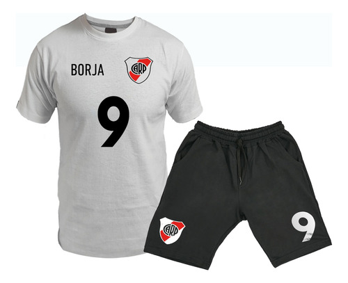 Conjunto Remera Y Bermuda De River Plate / N 9 / Futbol