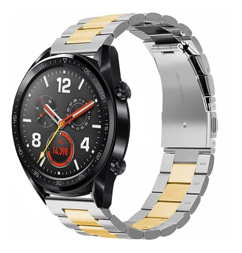 Correa De Eslabones Edición Limitada Para Huawei Watch Gt Plateado/dorado