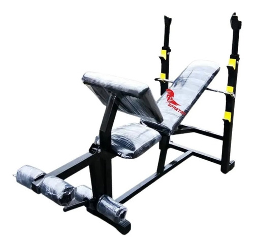 Imagen 2 de 2 de Banca Multifuncional Gym Con Rack Y Predicador