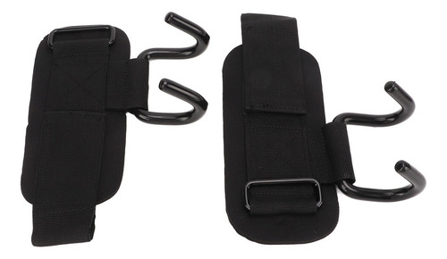 Correas De Agarre De Gancho 2 Piezas Muñequera Nylon Acero A