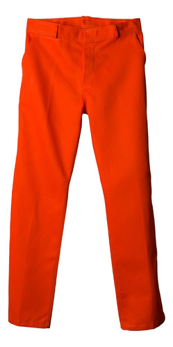 Pantalón De Trabajo Rufer Clásico Naranja 38al60