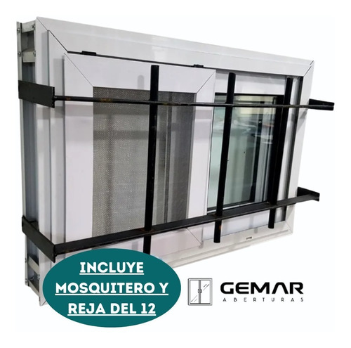 Ventana Ventiluz 100x60 Baño C/ Mosquitero Reja Envio Gratis