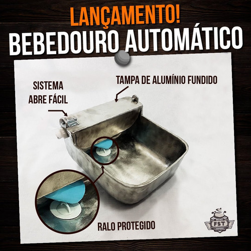 3 Cocho Automatico, Bebedouro P/ Animais Al Fundido 5,5l