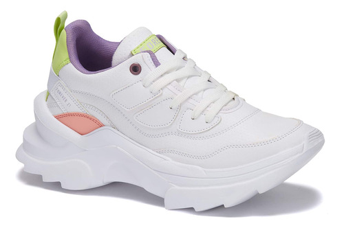 Tenis Urbanos  Forever 21 Suela Chunky Para Dama Blanco