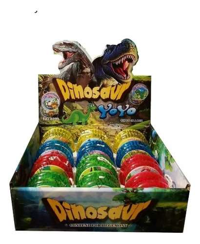 Juguete Yoyo Para Niños Y Niñas Con Luz Caja 12 Dinosaurios 