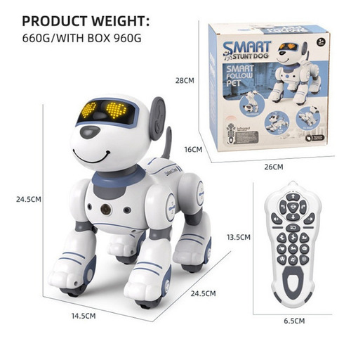 Programación De Perro Robot Inteligente Con Control Remoto