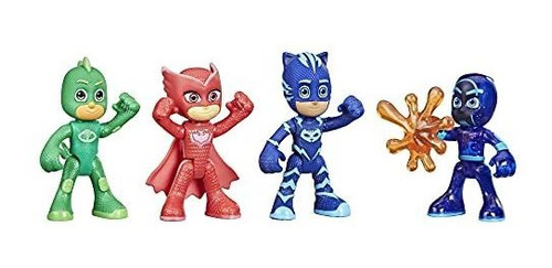 Figura Y Set De Juego - Pj Masks Night Time Mission Glow-in-