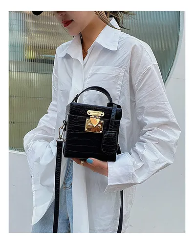 Bolso De Mano De Caja Cuadrada Para Mujer, Bolso De Hom...