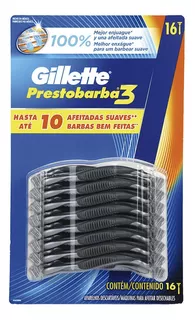 Rastrillo Prestobarba 3 Gillette 16 Pzas