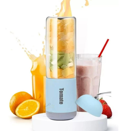 Copo Liquidificador Agitação Potente Para Suco Milkshake Usb