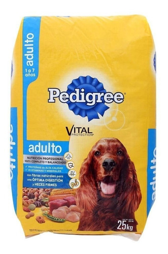 Bulto Croquetas Perro Pedigree Adulto De 25 Kilos