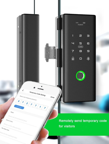 Cerradura Inteligente Wifi Puerta De Cristal App Smart Life