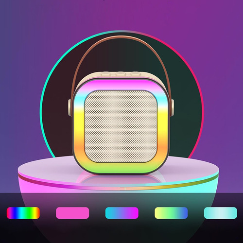 Máquina De Karaoke Con 2 Micrófonos Inalámbrico Portátil Usb