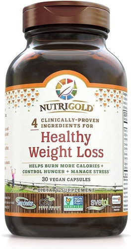 Healthy Weight Loss Nutrigold 30 Capsulas Veganas