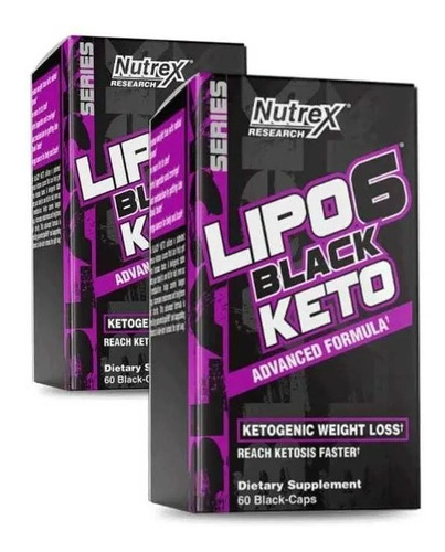 2 Frascos Lipo Keto Nutrex 60 Capsulas