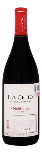 Pack De 6 Vino Tinto L.a. Cetto Nebbiolo Reserva Privada 750