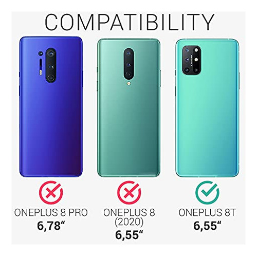 Funda Kwmobile Compatible Con La Funda Oneplus 8t, Silicona