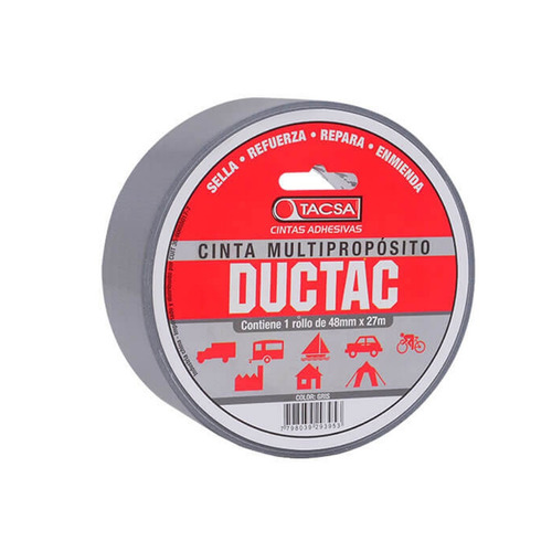 Cinta Multiproposito Ductac Tape Ductac 9m X48mm Colores