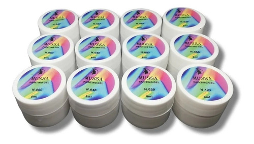Painting Gel Uñas Mussa Manicure 12 Piezas