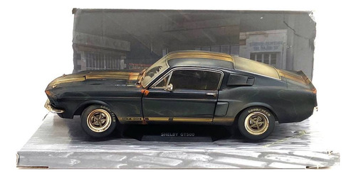 Miniatura Ford Shelby Gt500 1967 Customizado 1:18 Solido Cor Preto Envelhecido